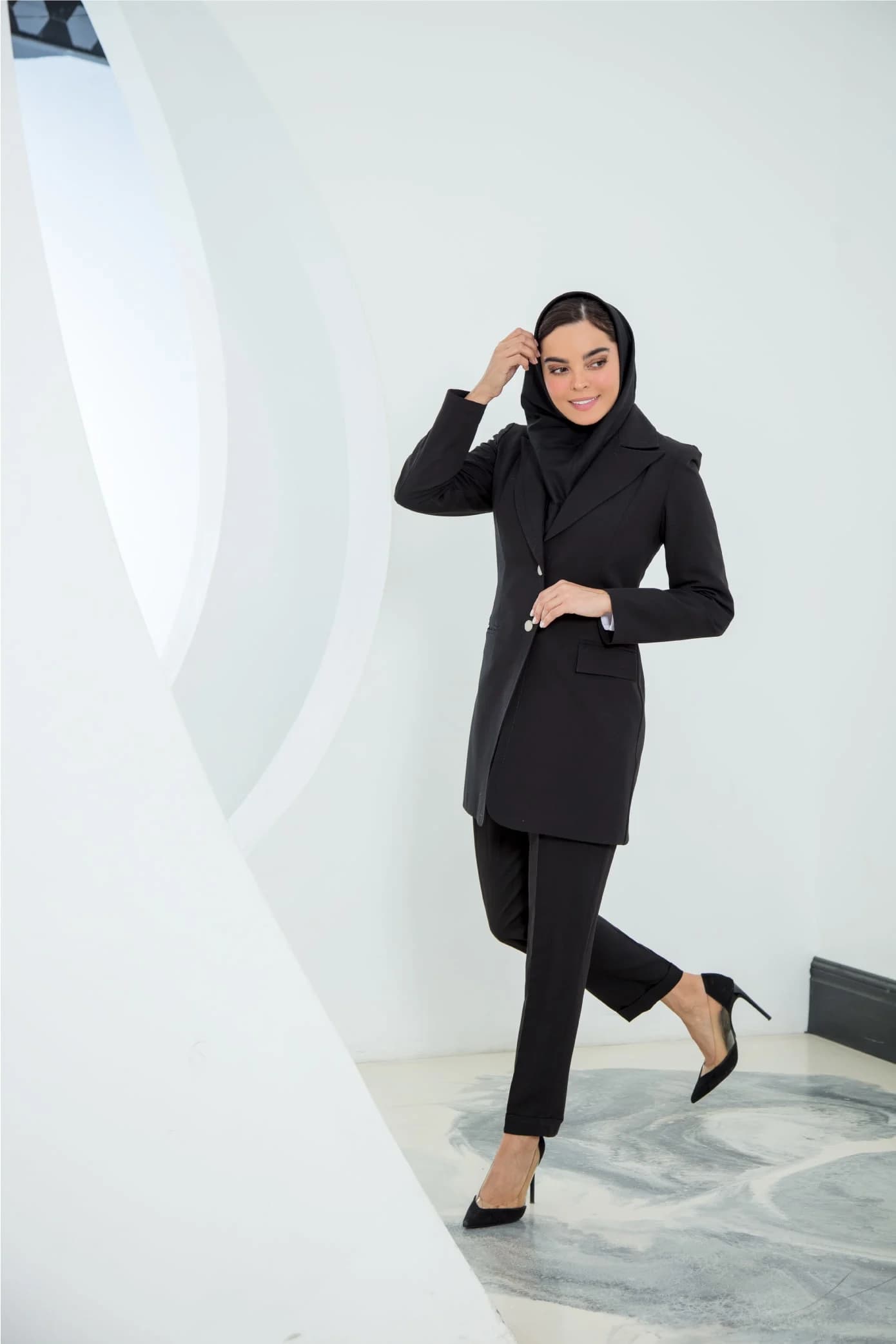 مانتو شلوار بلند ماهک | مانتو اداری ایندو