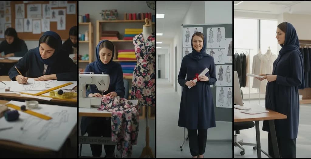 نحوه گرفتن مدرک طراحی لباس