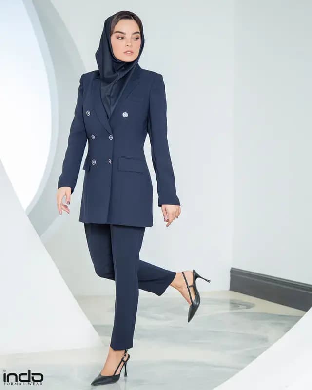 کت شلوار بلند زنانه مدل نیلوفر - تصویر 2