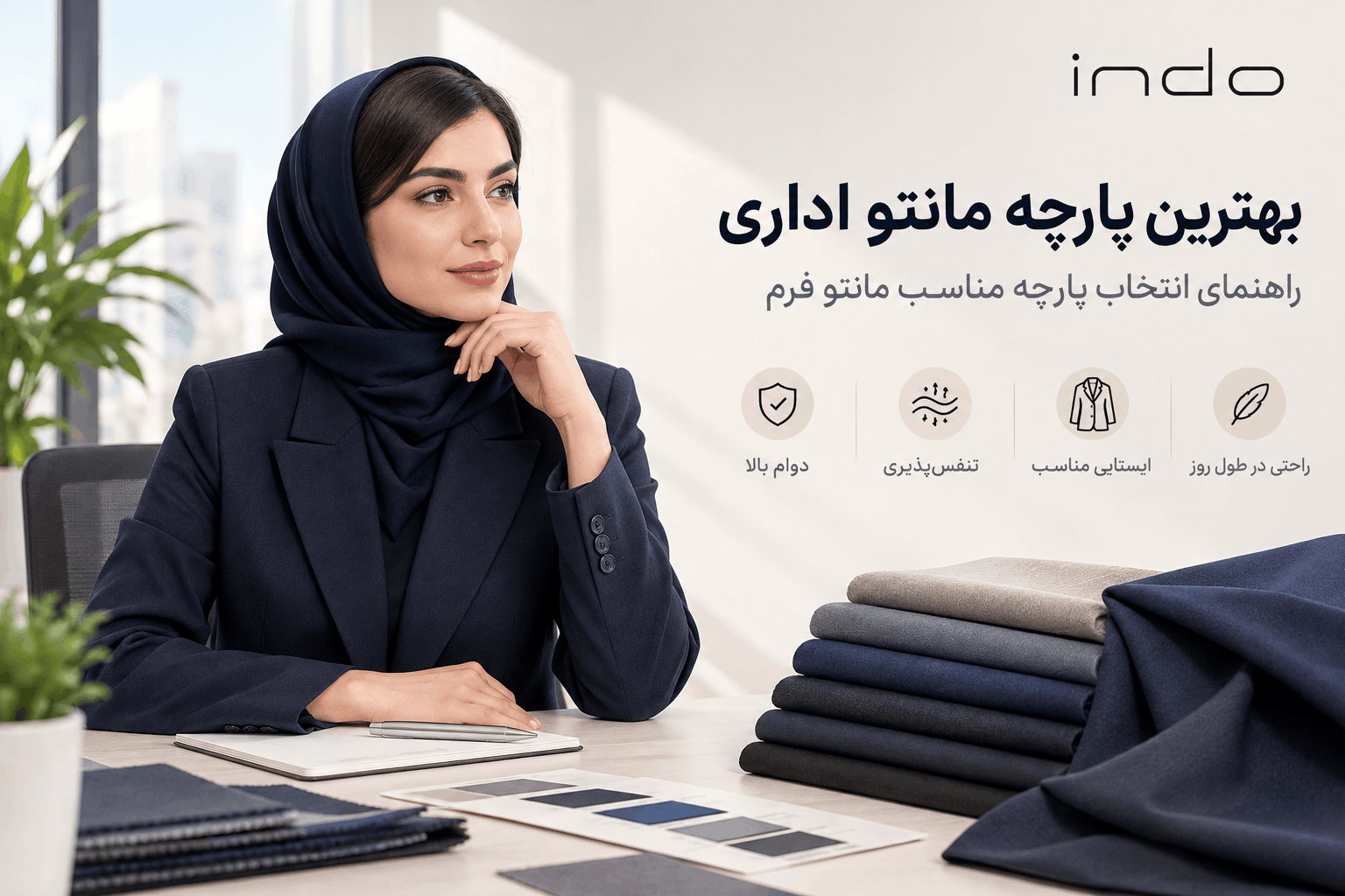 بهترین پارچه برای مانتو اداری